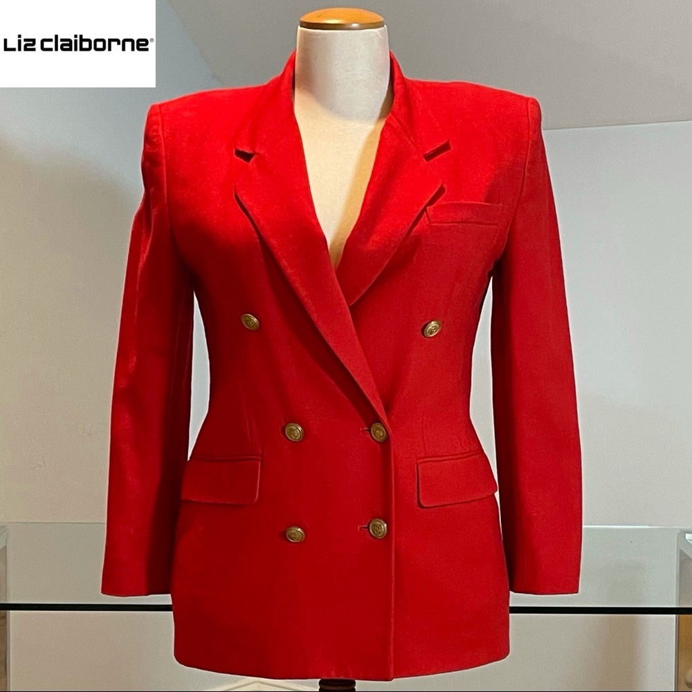 Liz Clairborne red Blazer, Size 12 excellent condition.